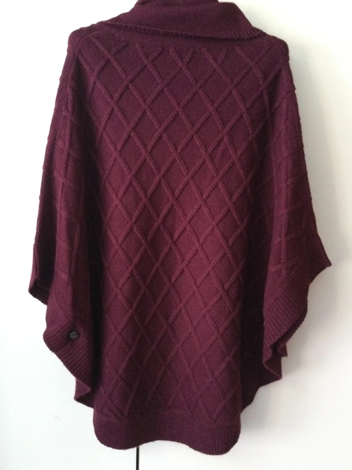 Poncho en tono Burdeos 🌷 – TEX – taille Taille unique 2