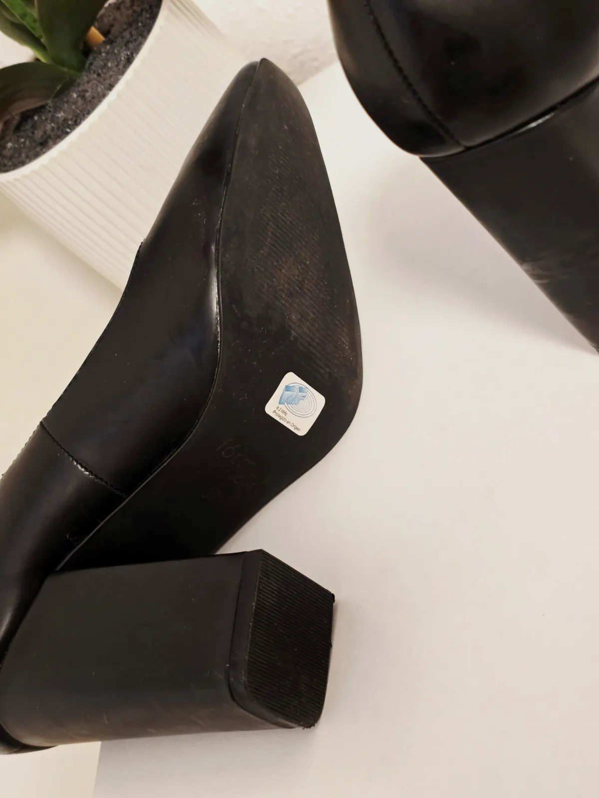 Zapatos tacón negros Talla 37 – Fórmula Joven – taille EU 37 4