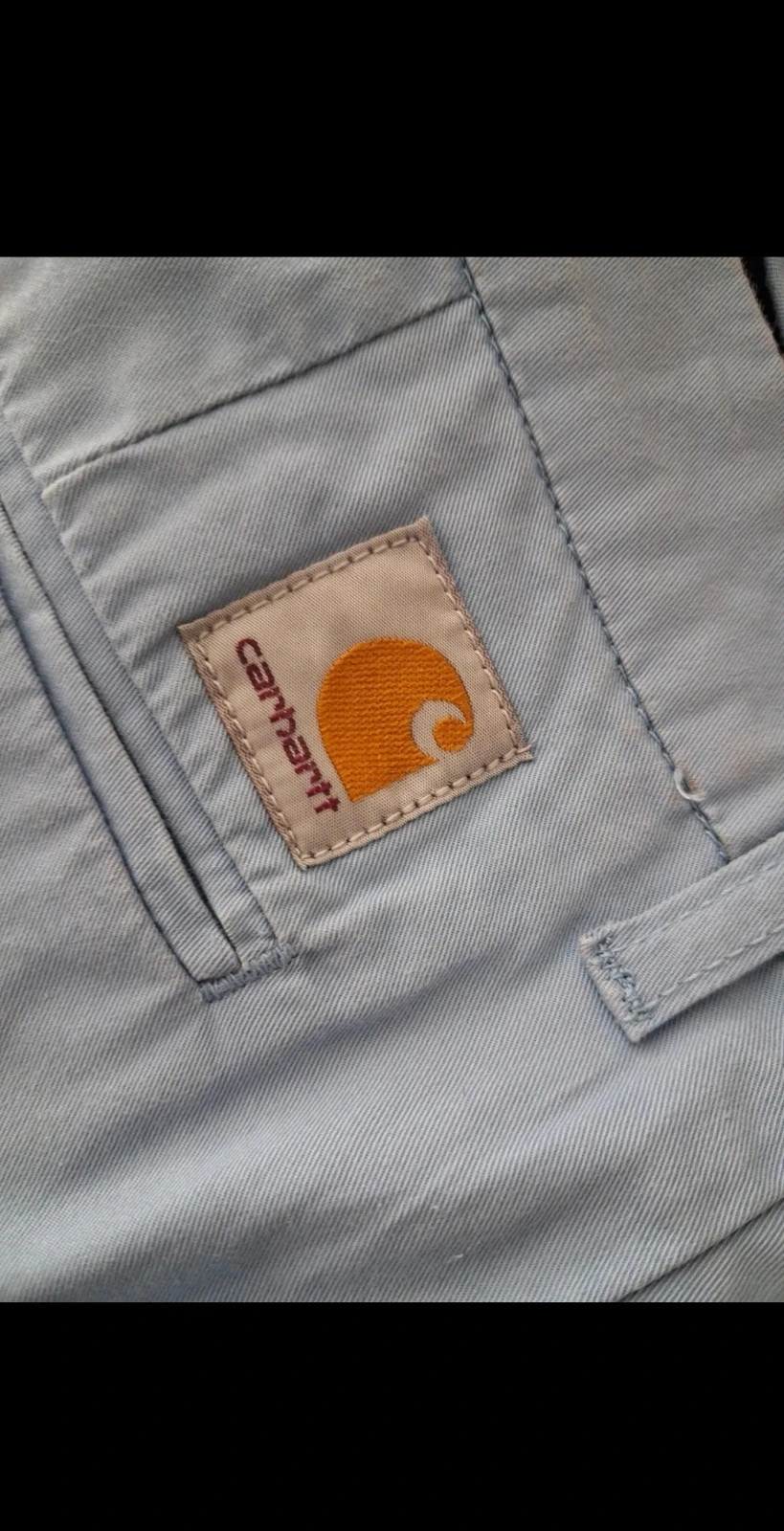Bermuda Carhartt bleu authentique