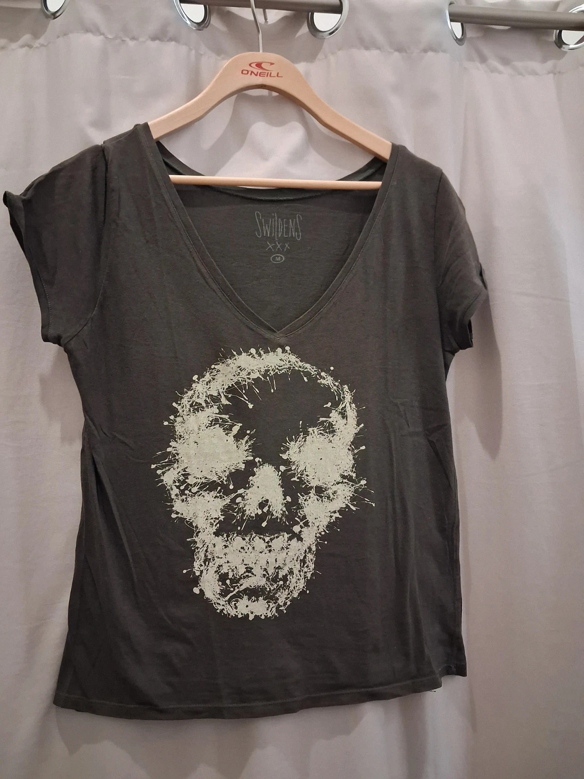 Lot 2 t-shirts marron vert canard