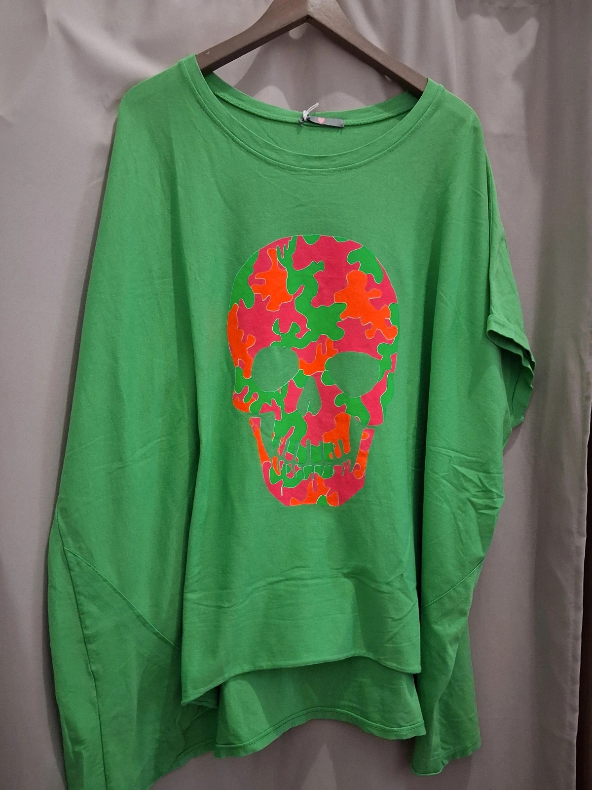 T shirt overzise vert fluo – Noemié & Co. – taille Taille unique 3