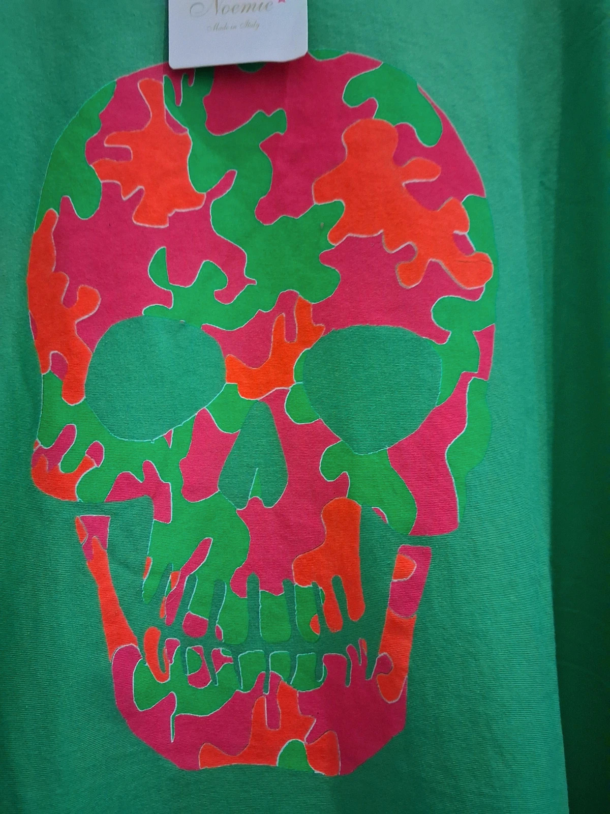 T shirt overzise vert fluo
