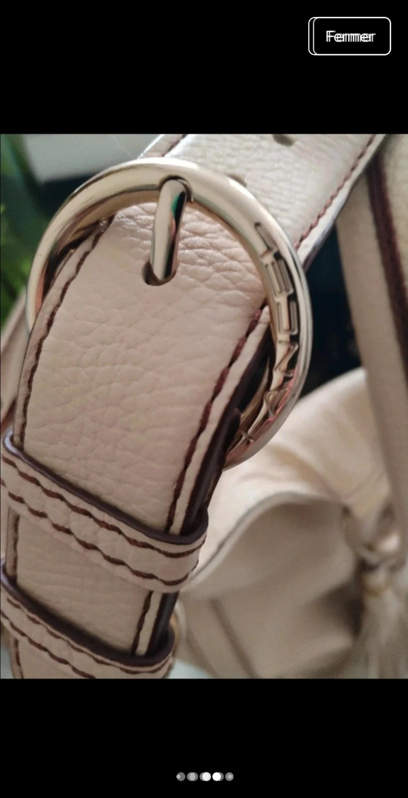 Sac lancel Premier Flirt cuir ecru – Lancel 3