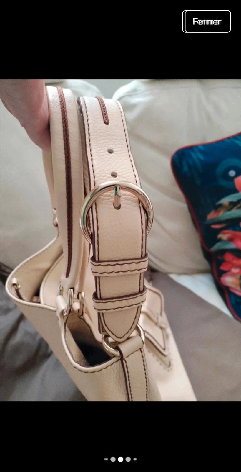 Sac lancel Premier Flirt cuir ecru – Lancel 5