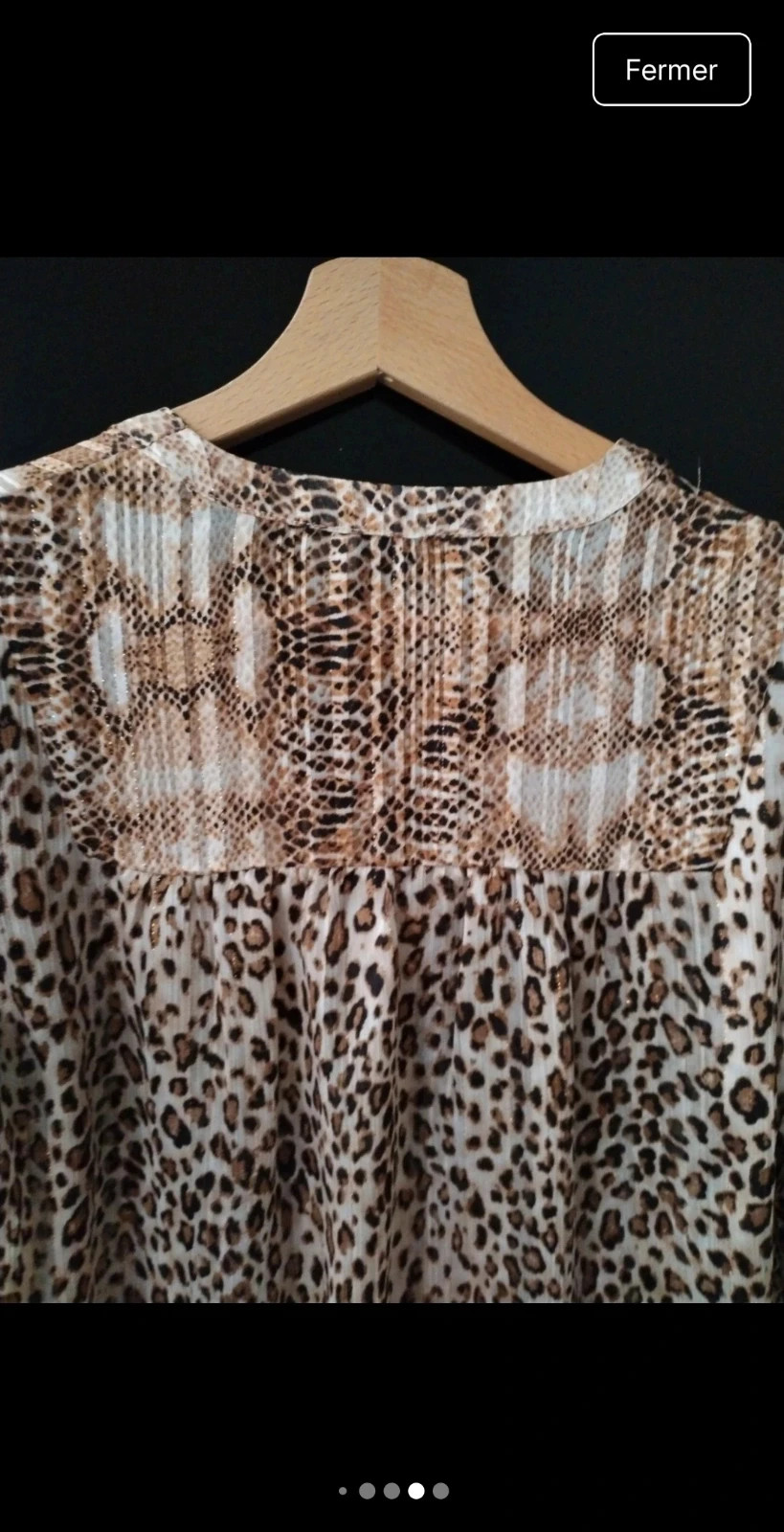 Blouse effet léopard – See U Soon – taille XS / 34 / 6 3