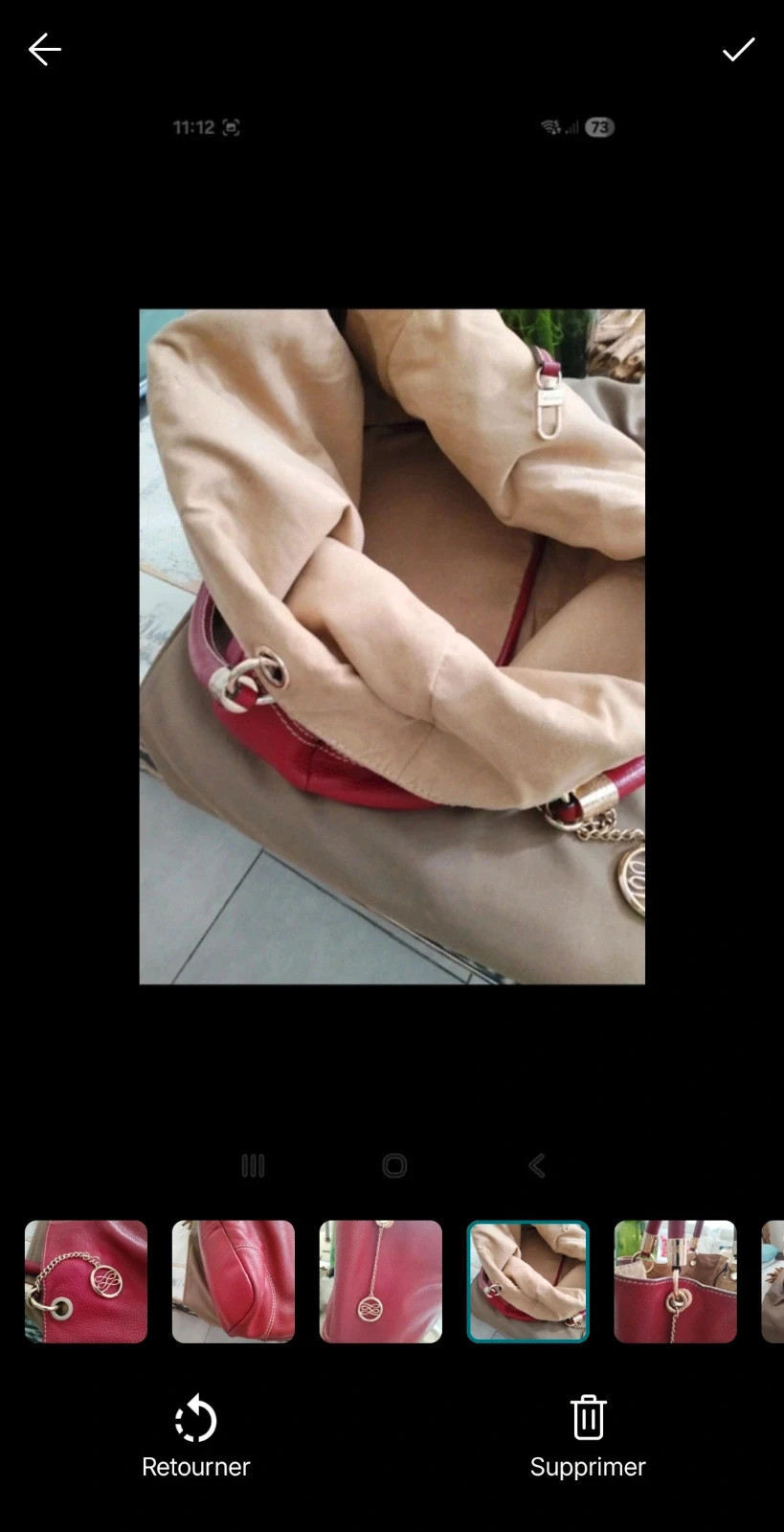 Sac Lancel Authentique rouge doré – Lancel 2