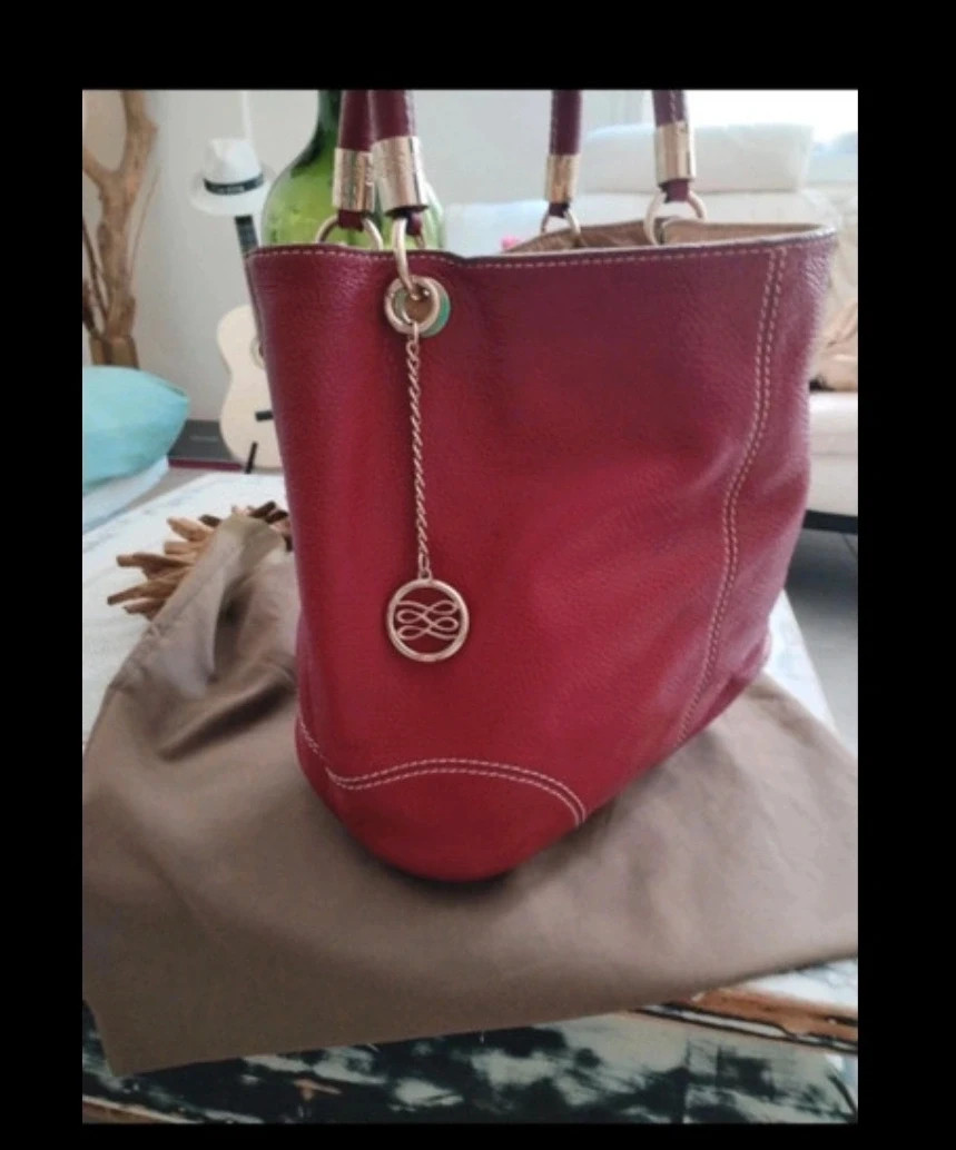 Sac Lancel Authentique rouge doré – Lancel 3