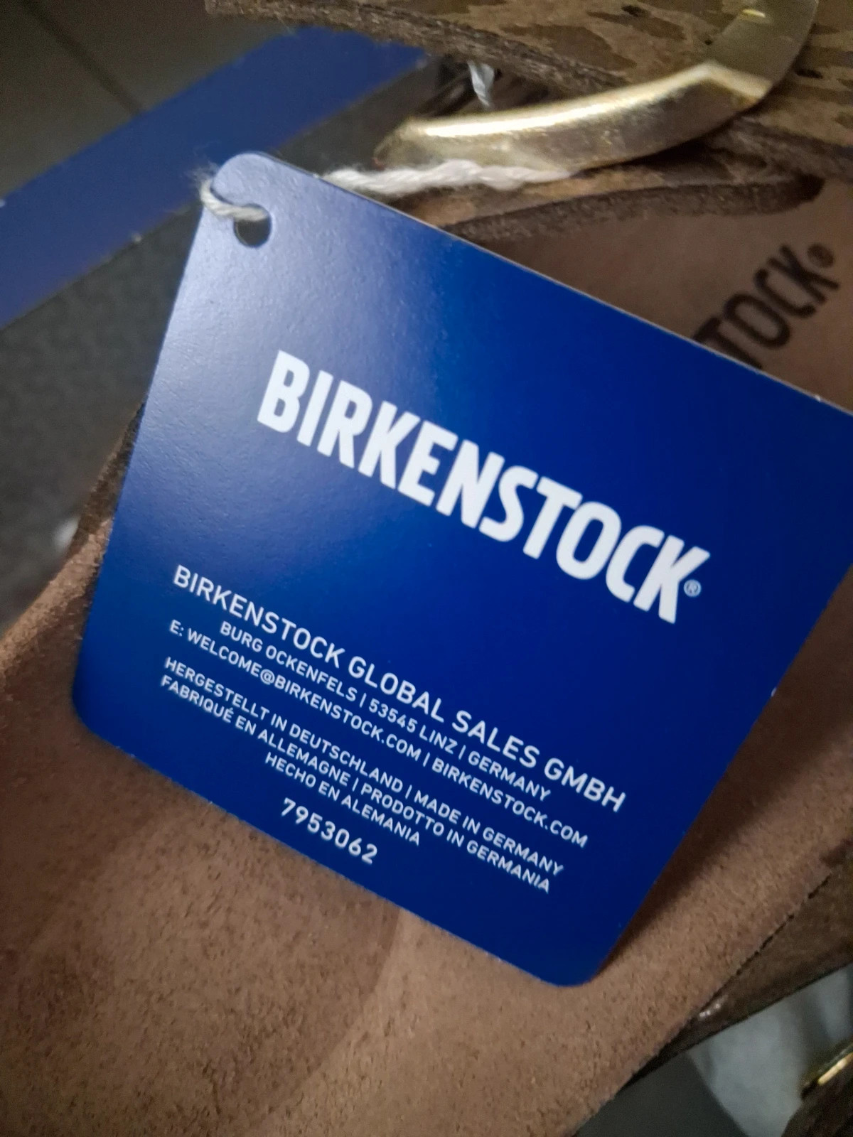 Birkenstock léopard doré Authentique