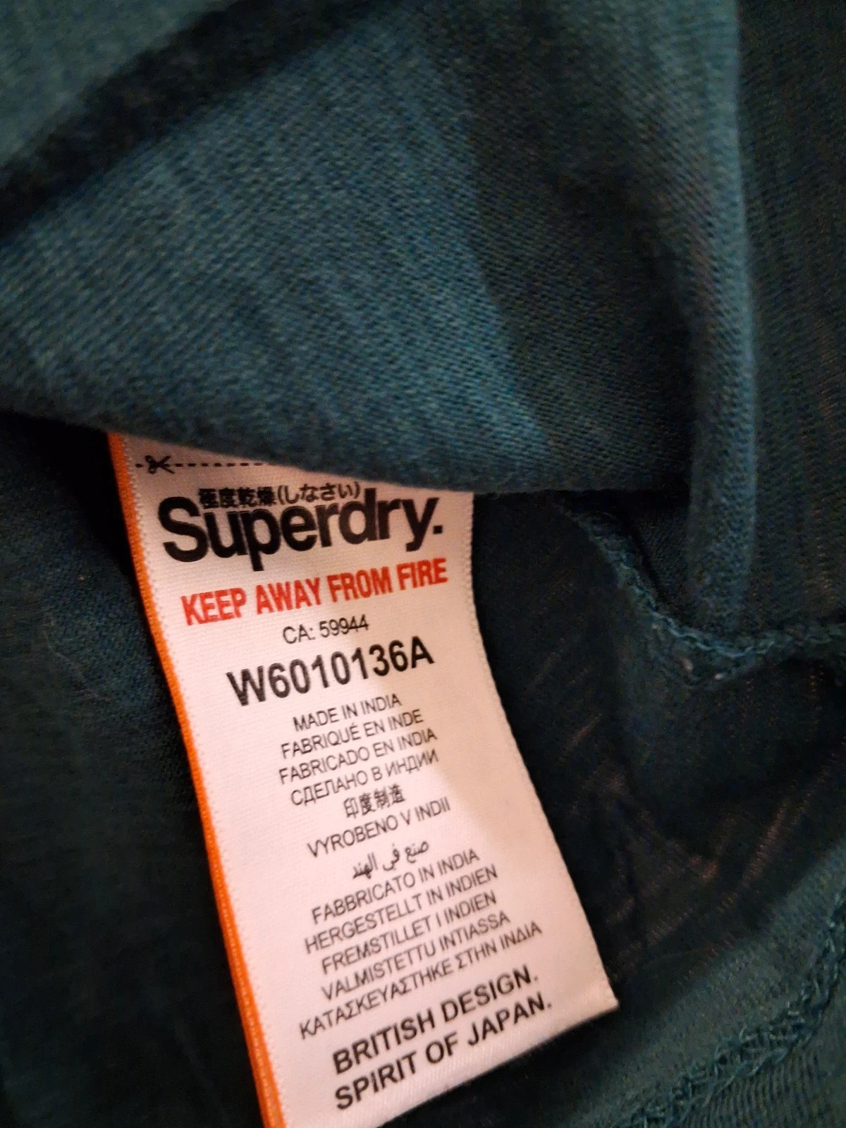Superdry t shirt bleu canard – Superdry – taille M / 38 / 10 3
