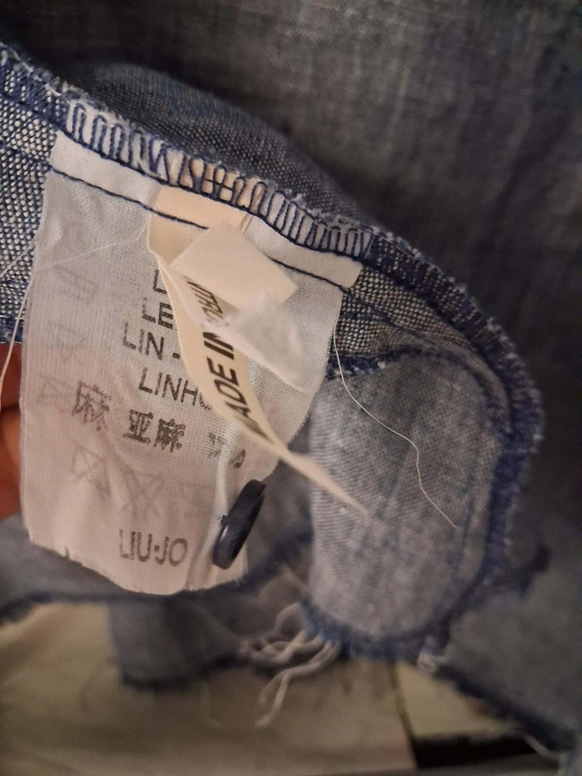 Chemise en lin chambray Liu Jo – Liu Jo – taille M / 38 / 10 5
