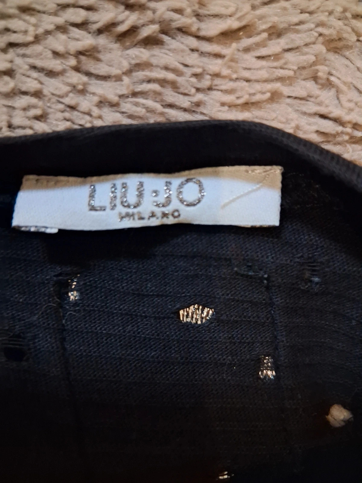 T shirt noir troué Liu jo – Liu Jo – taille S / 36 / 8 2