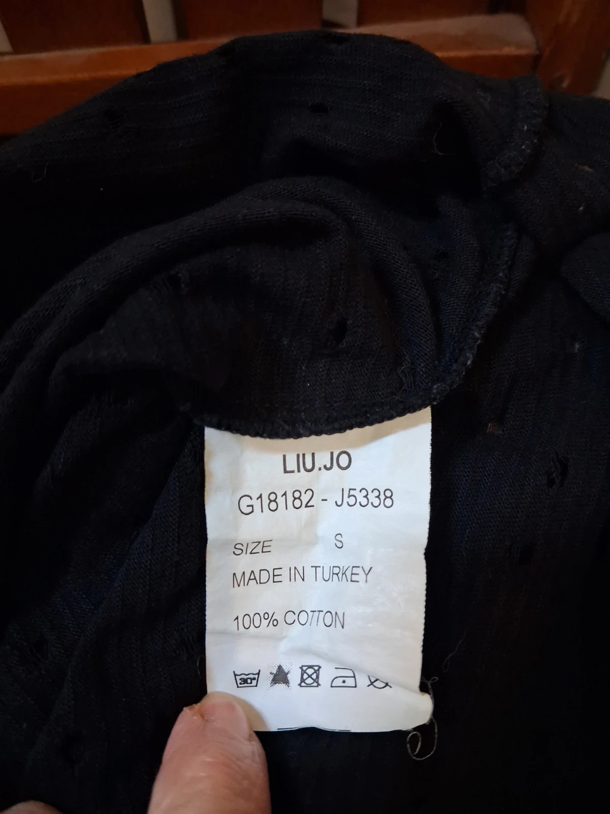 T shirt noir troué Liu jo – Liu Jo – taille S / 36 / 8 3