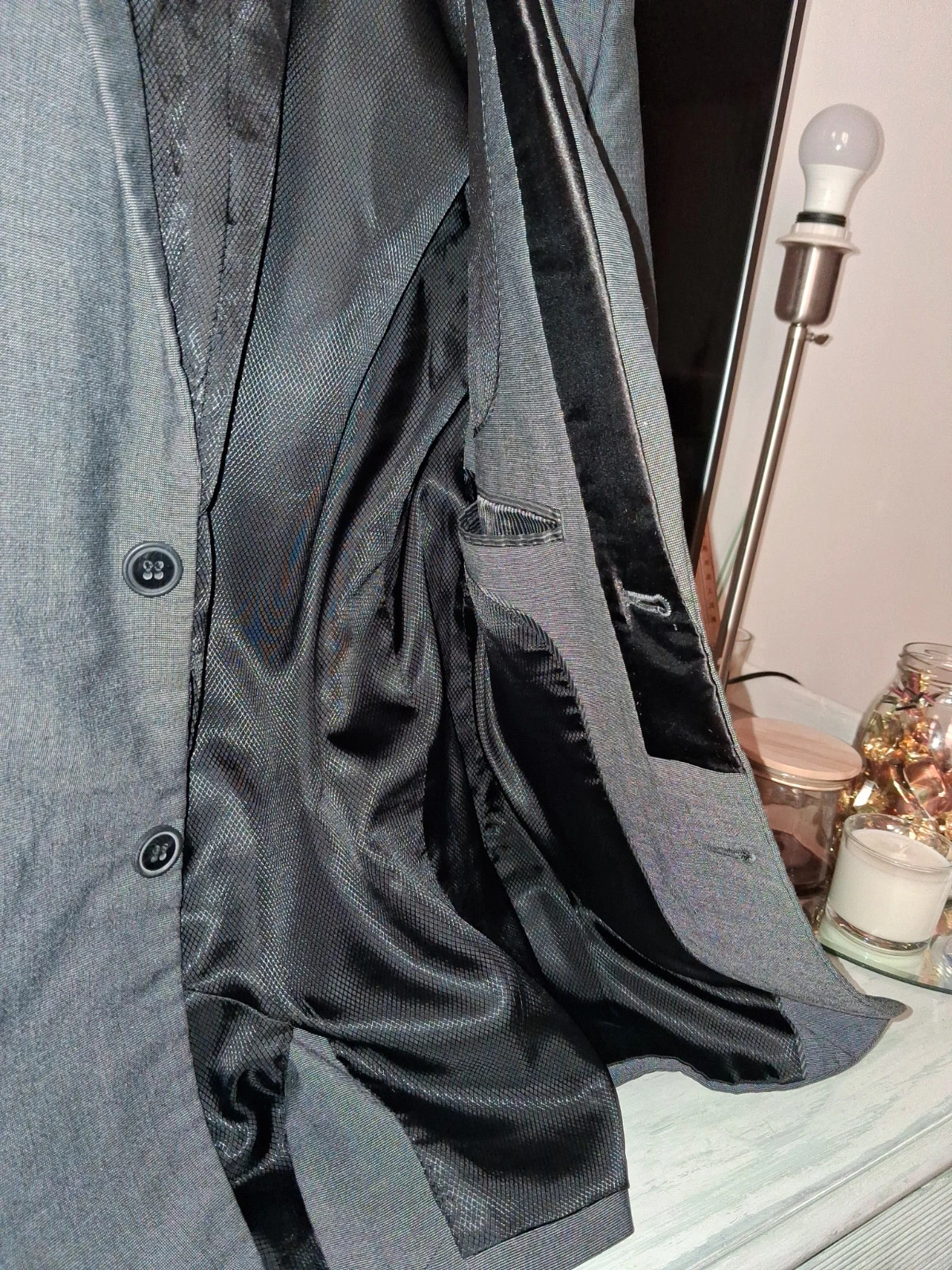 Veste blazer grise liseré noir – H&M – taille L / 40 / 12 3