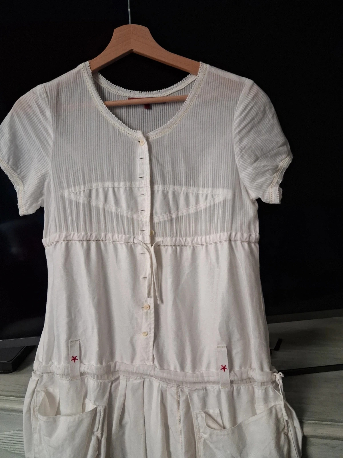 Robe blanche coton Marithé François Girbaut – Marithé + François Girbaud – taille S / 36 / 8 2