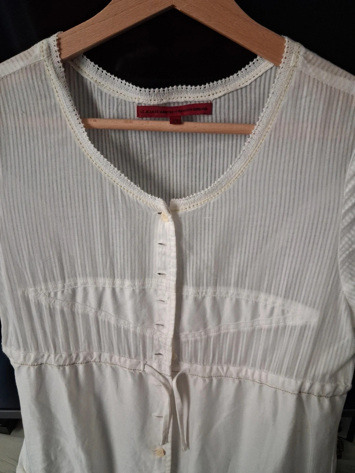 Robe blanche coton Marithé François Girbaut – Marithé + François Girbaud – taille S / 36 / 8 3