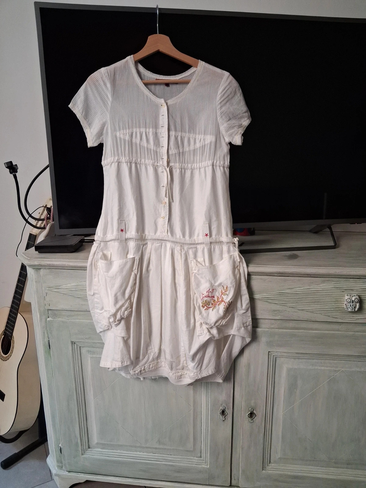 Robe blanche coton Marithé François Girbaut