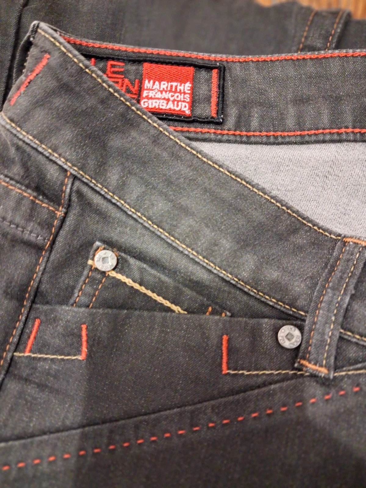 Jeans gris foncé Marithe & François Girbaut