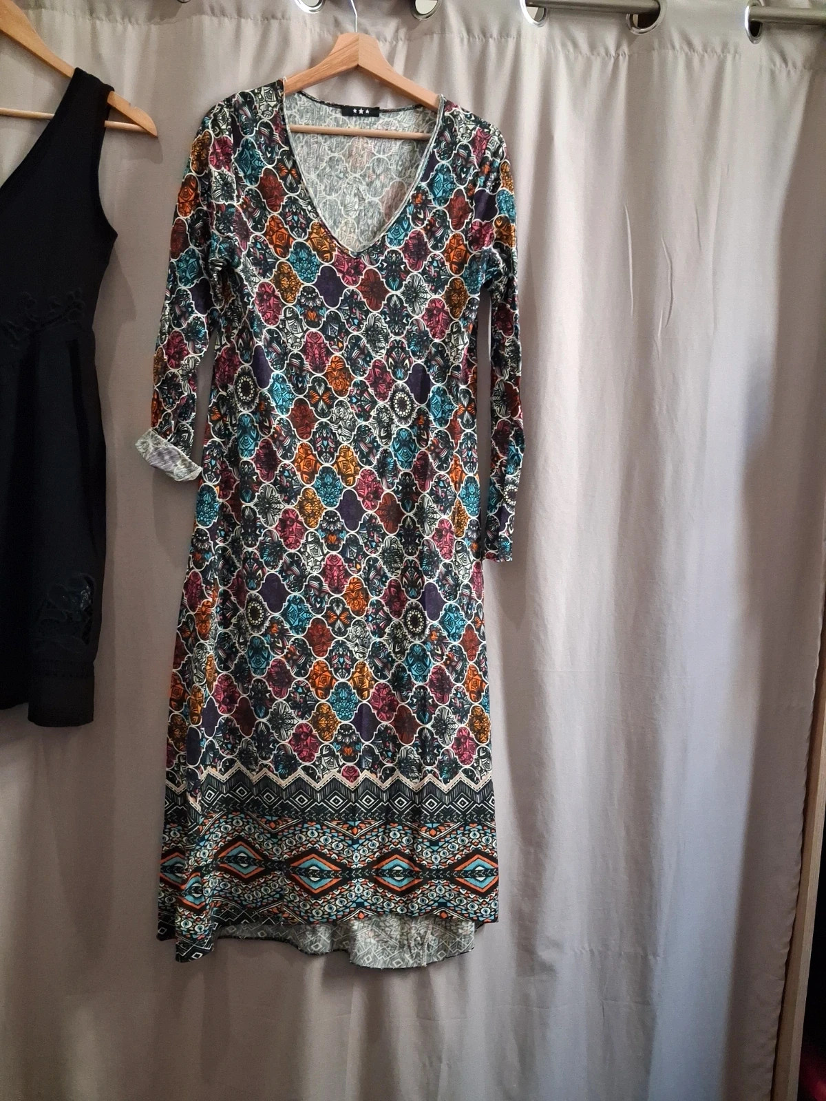 Robe longue multicolore Arlequin