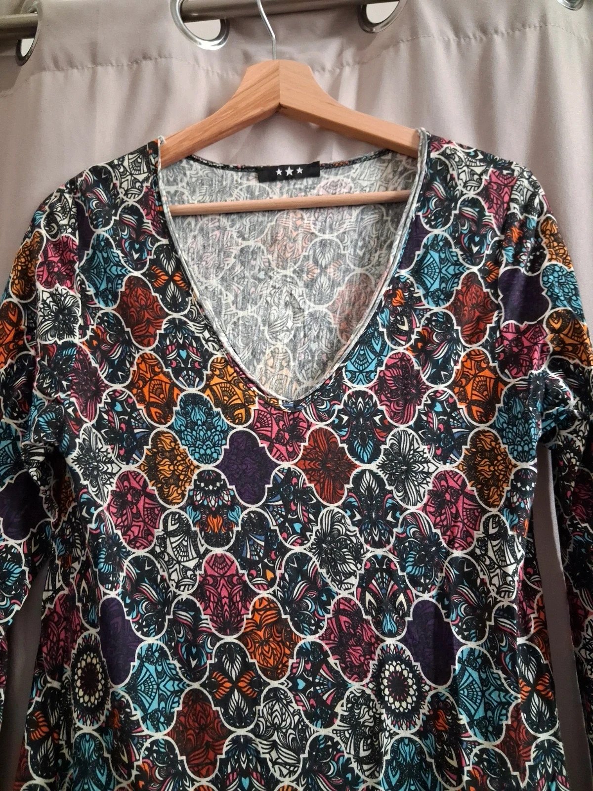Robe longue multicolore Arlequin – Coton – taille Taille unique 2