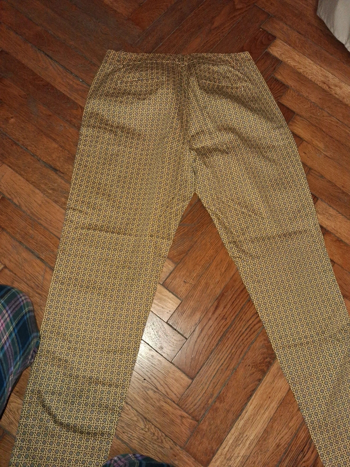 Pantalon imprimé moutarde – Nice Things – taille XL / 42 / 14 4