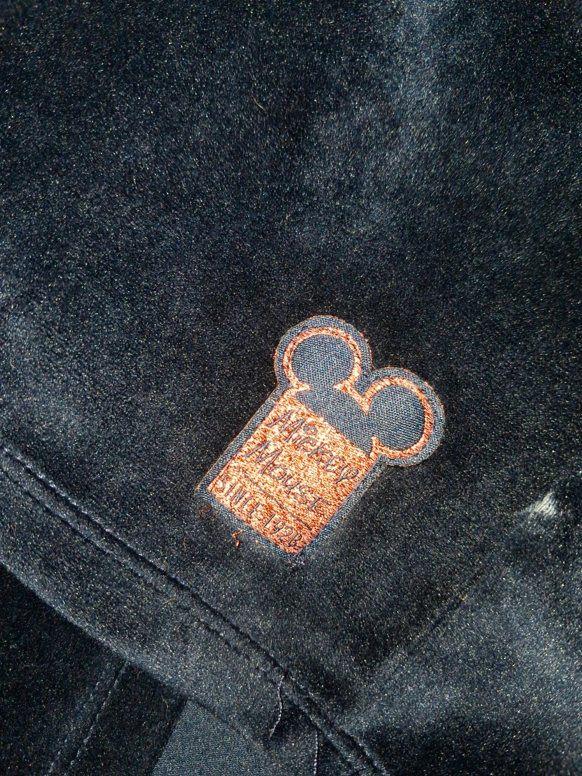 Sweat hoddie Mickey velours marine – Disney – taille M / 38 / 10 2