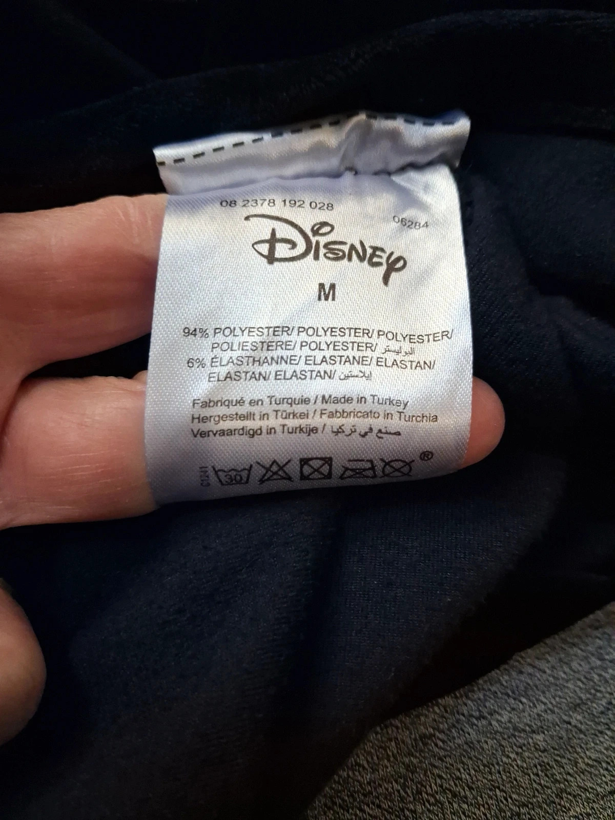 Sweat hoddie Mickey velours marine – Disney – taille M / 38 / 10 3