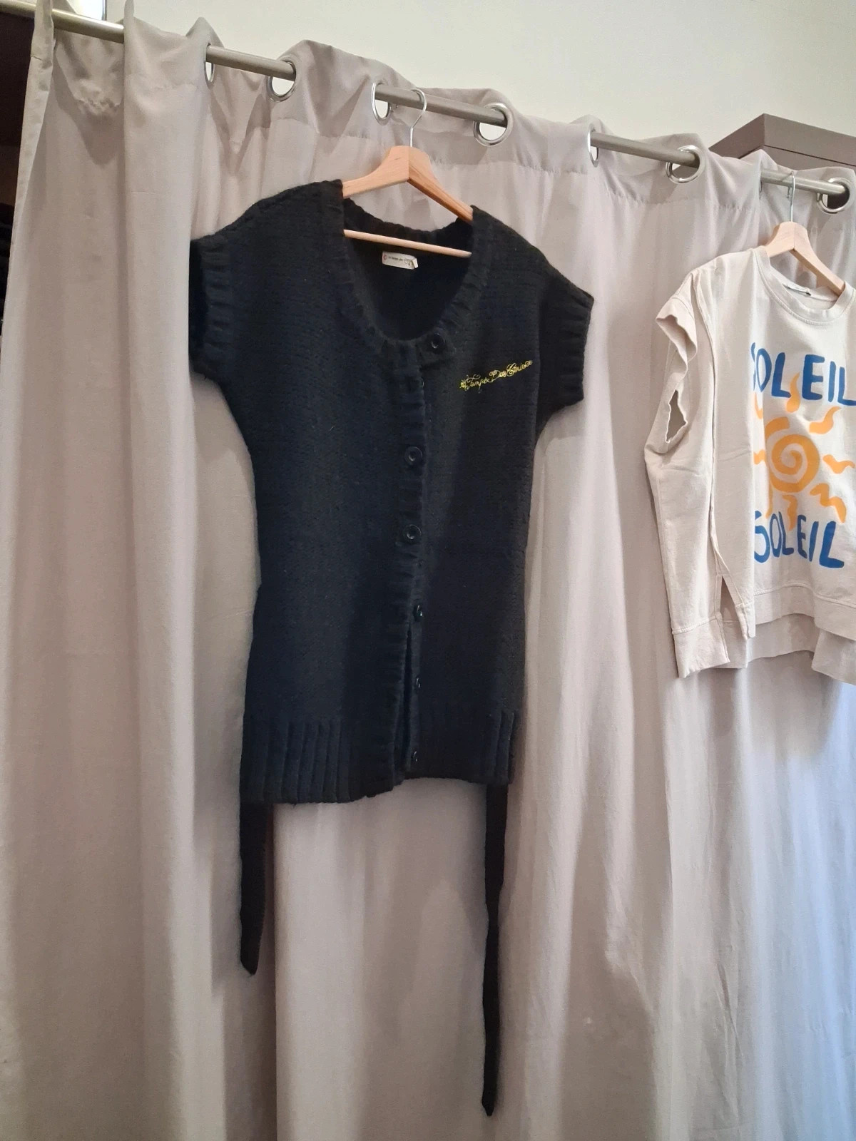 Gilet manches courte noir le temps des cerises – Le Temps des Cerises – taille S / 36 / 8 5