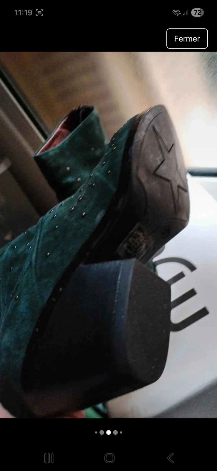 Boots MJUS cuir vert – Mjus – taille 37 2