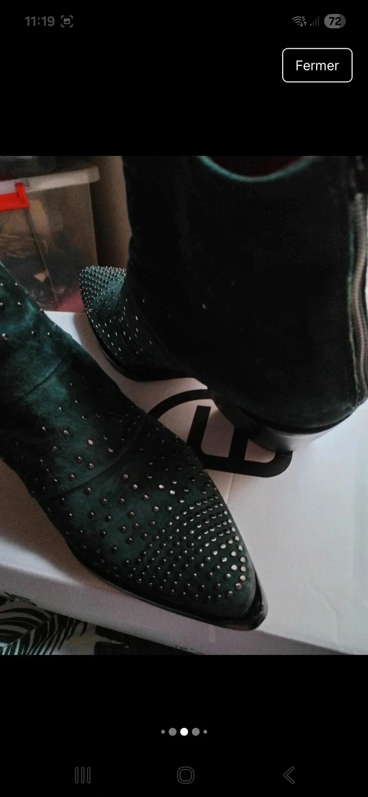 Boots MJUS cuir vert – Mjus – taille 37 5