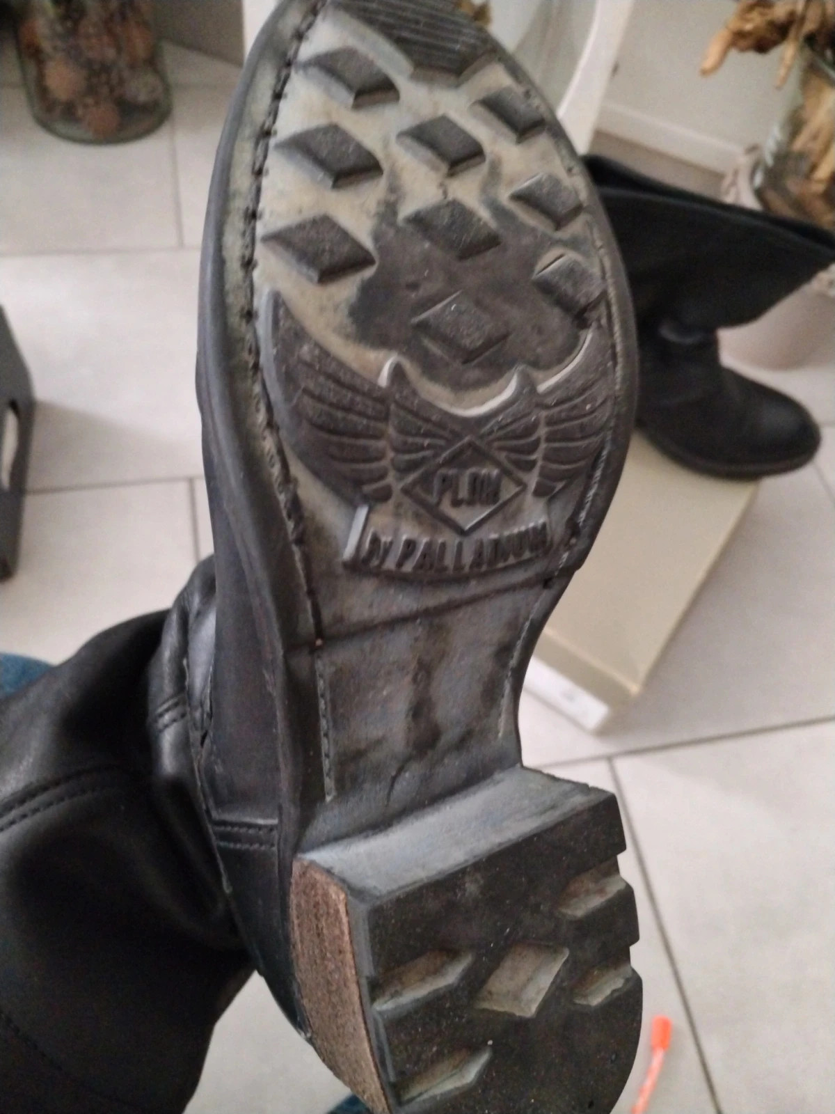 Palladium bottes boots noir cuir nubuck – Palladium – taille 38 3