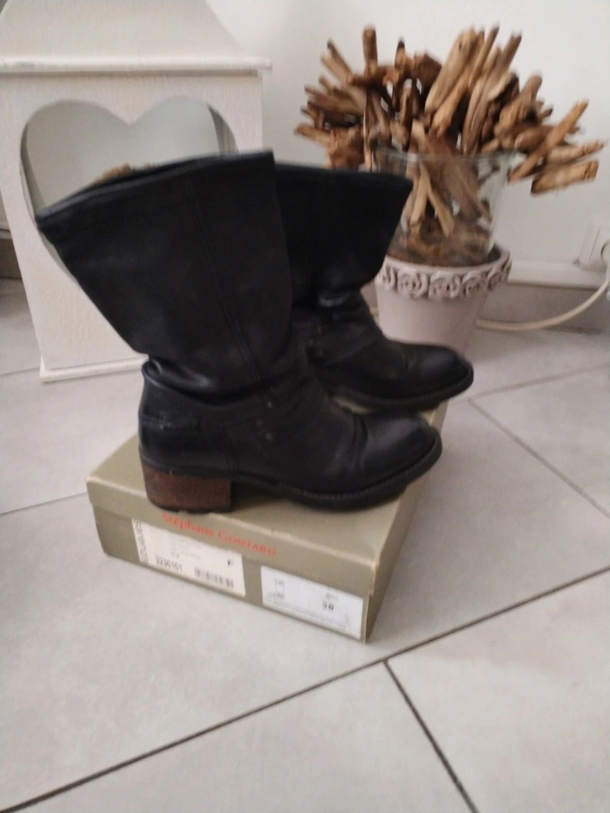 Palladium bottes boots noir cuir nubuck – Palladium – taille 38 4