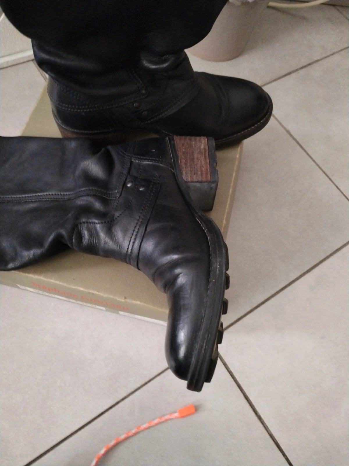 Palladium bottes boots noir cuir nubuck