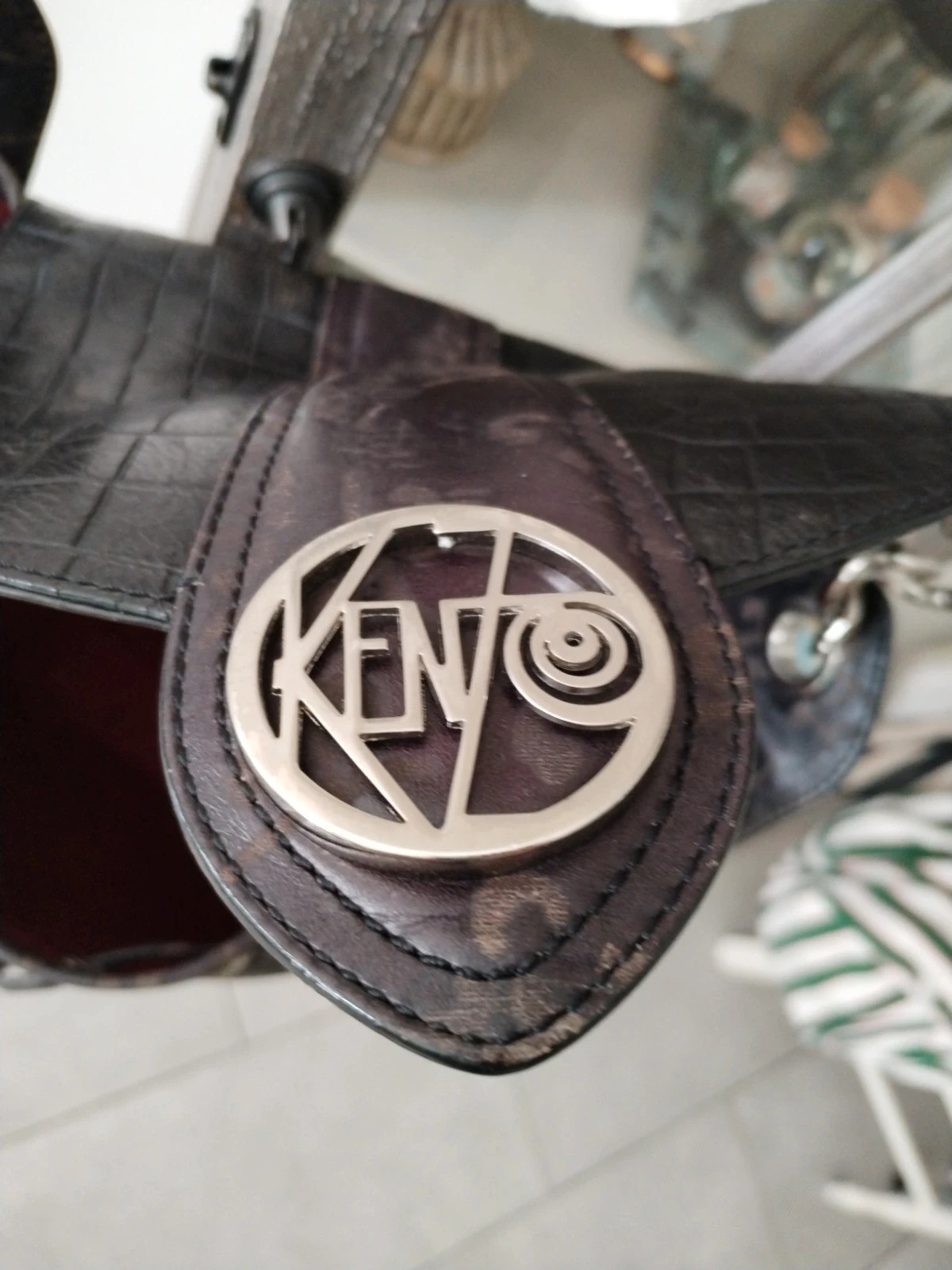 Sac cuir Kenzo authentique