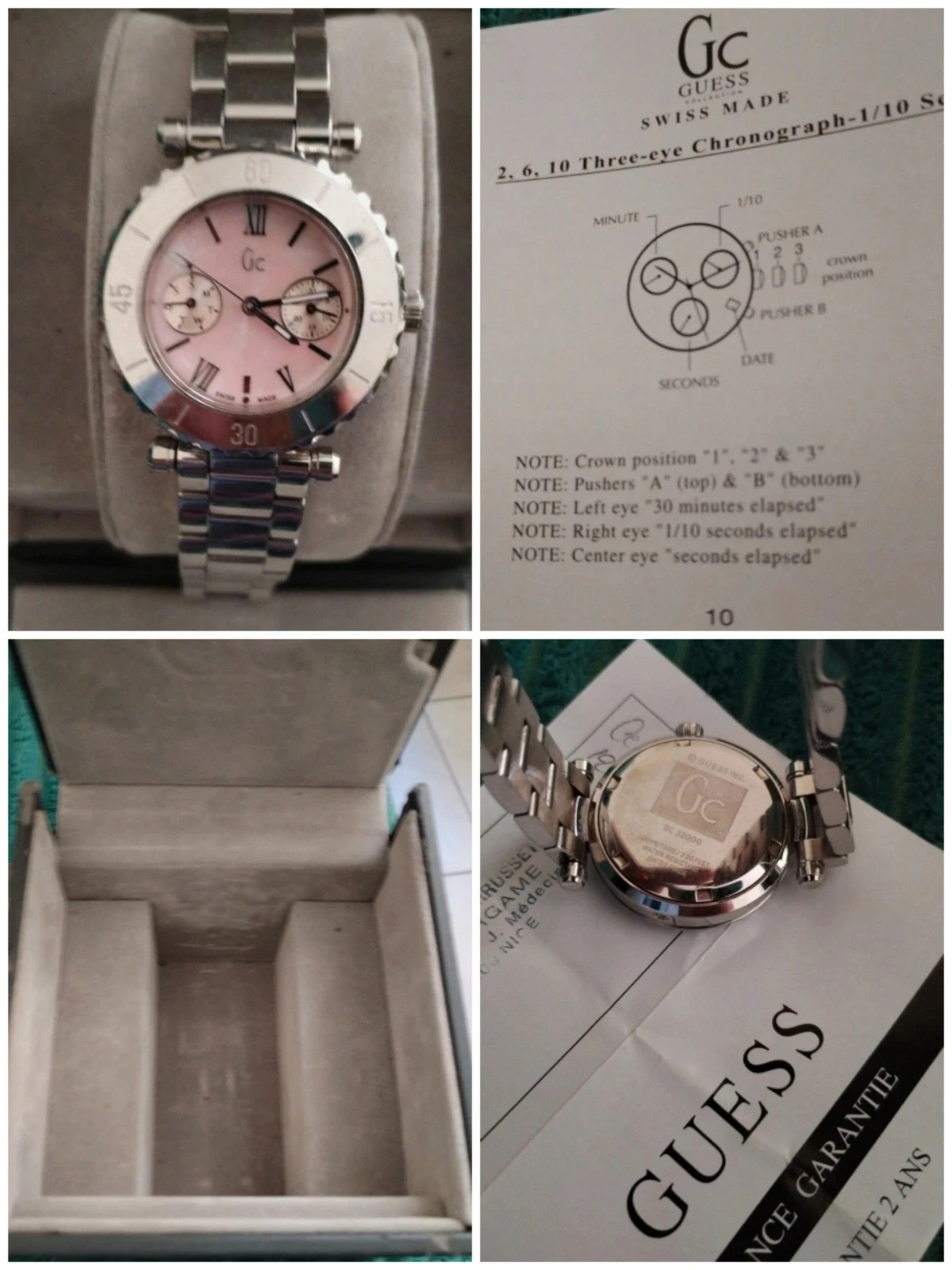 Montre Guess Nacre rose