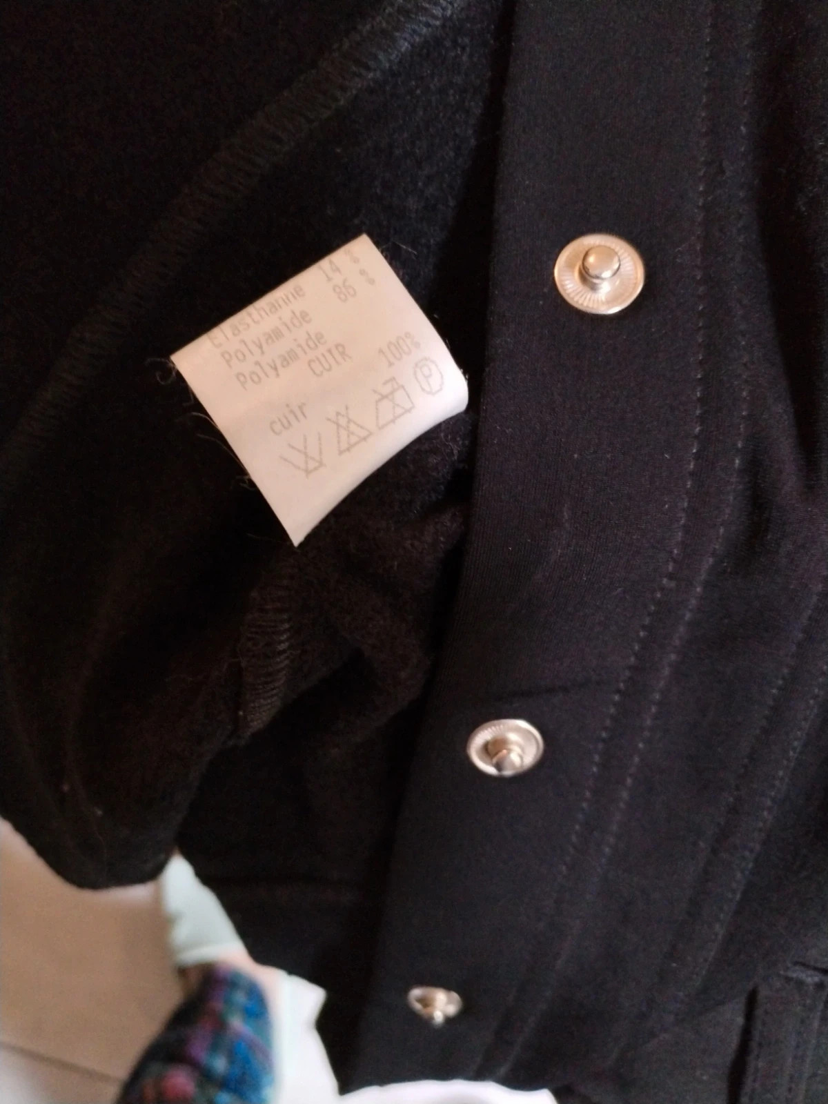Chemise sur chemise noire – Marithé + François Girbaud – taille S / 36 / 8 4