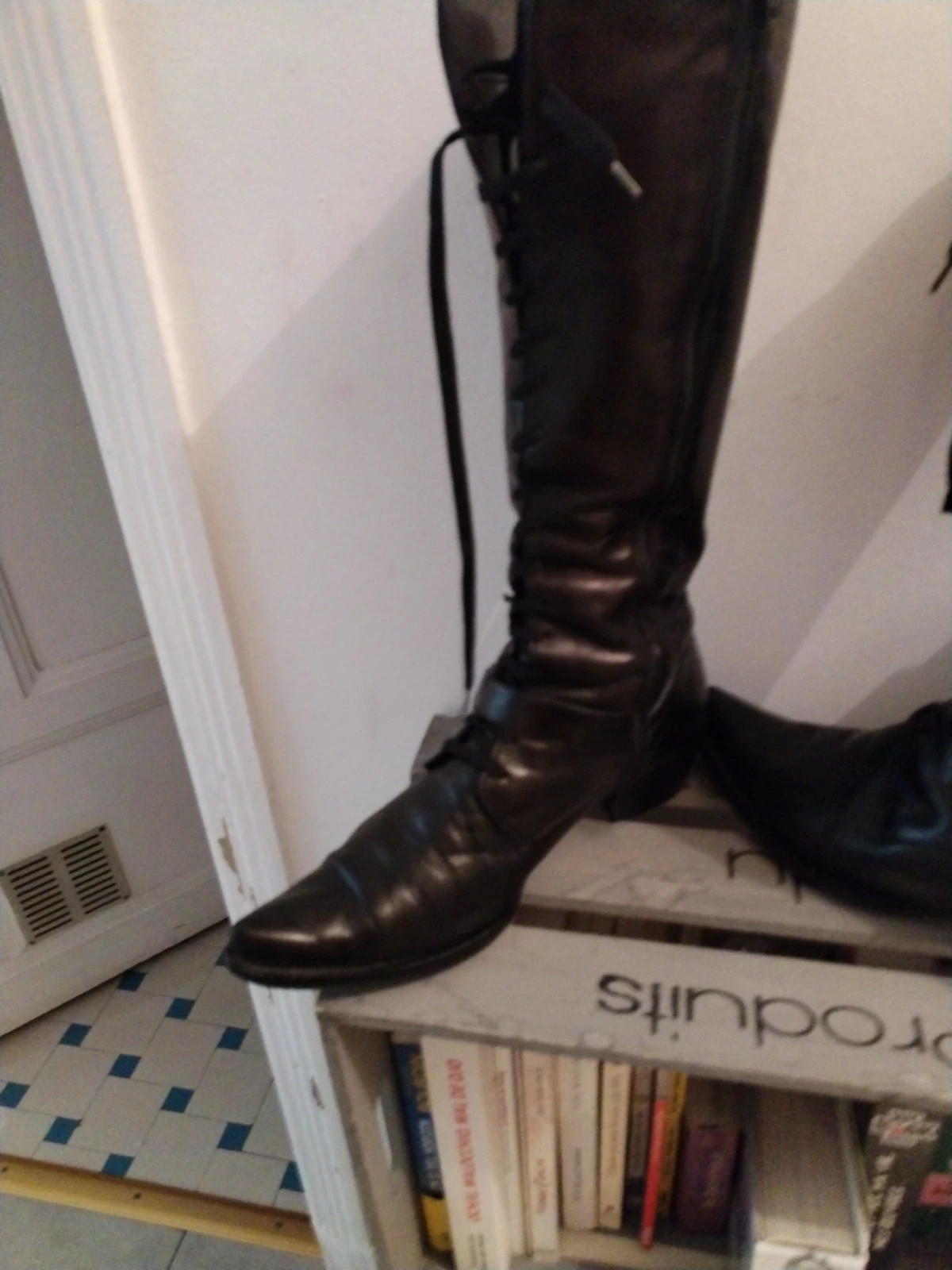 Bottes cuir noir lacets San marina – San Marina – taille 37 4