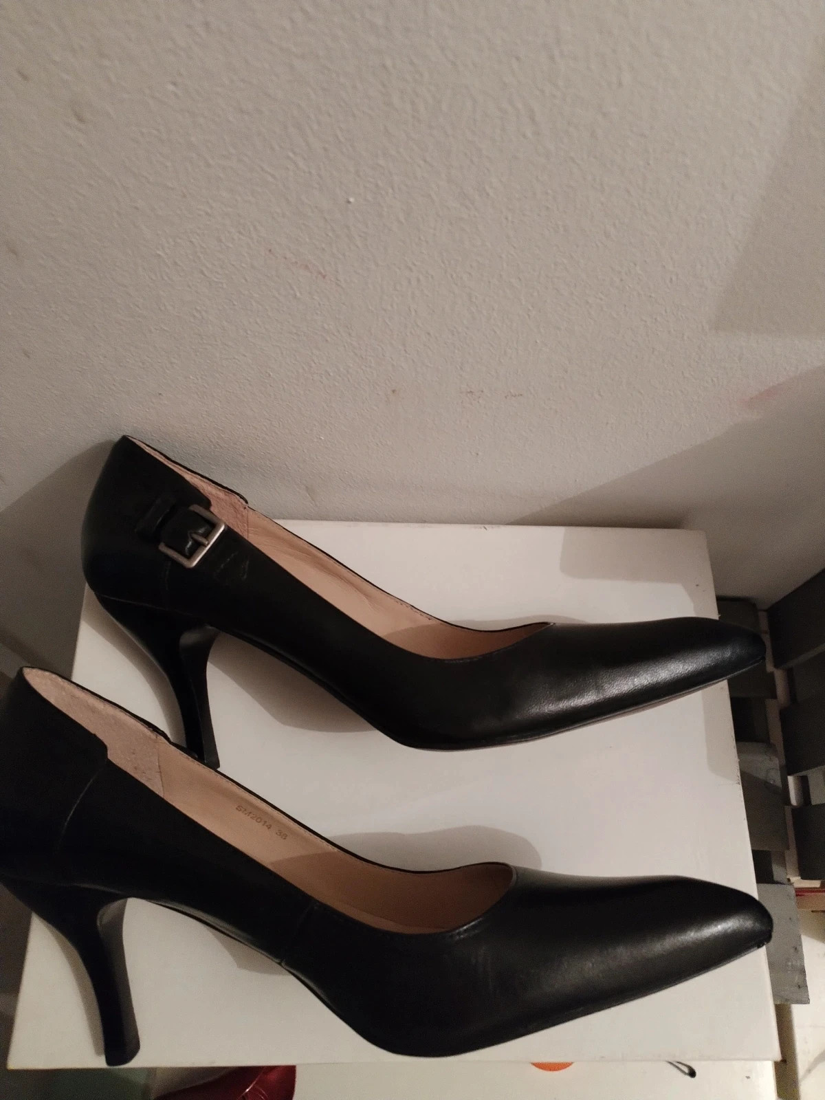 Escarpins cuir noir sans Marina – San Marina – taille 38 2
