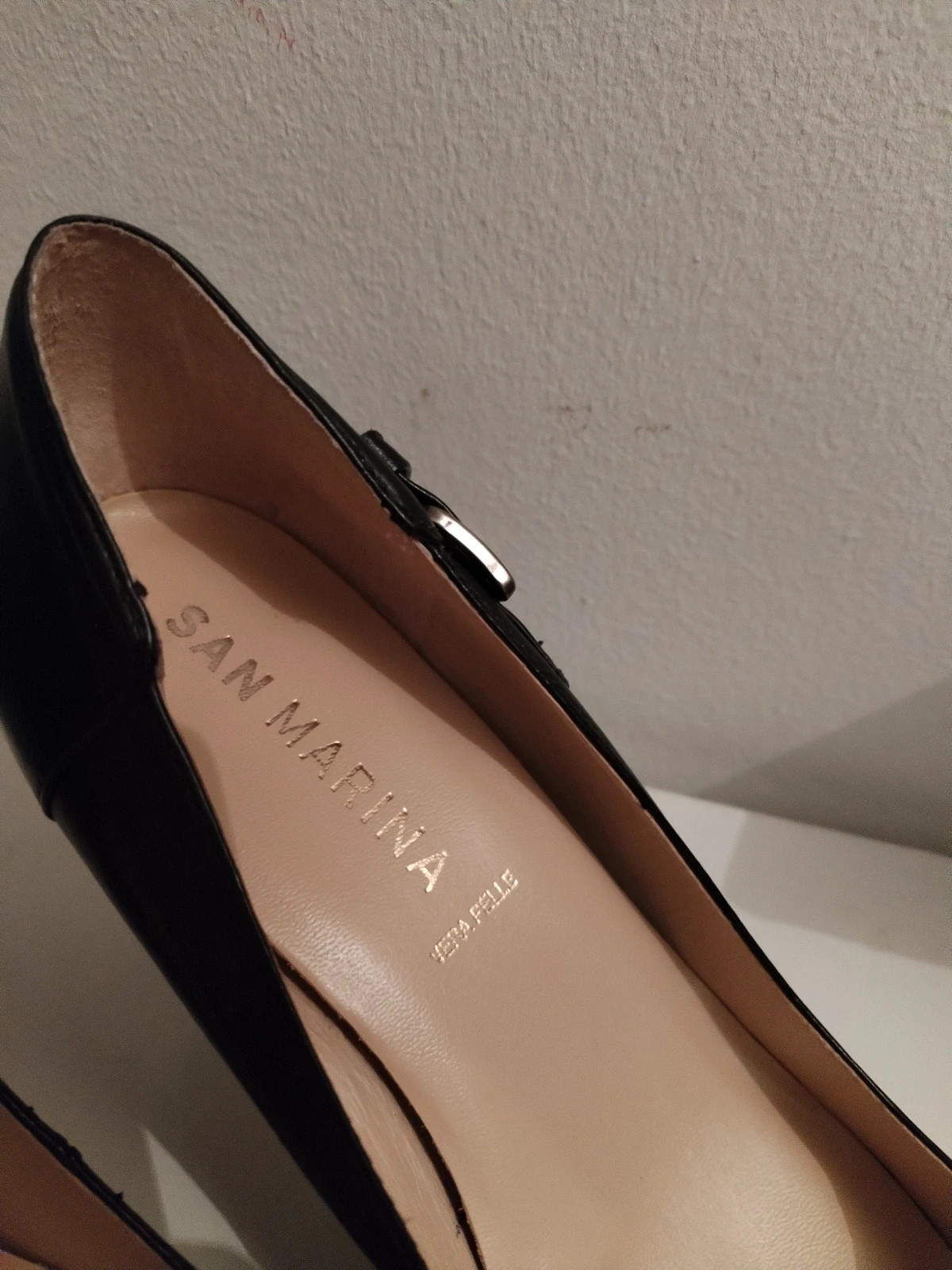 Escarpins cuir noir sans Marina – San Marina – taille 38 4