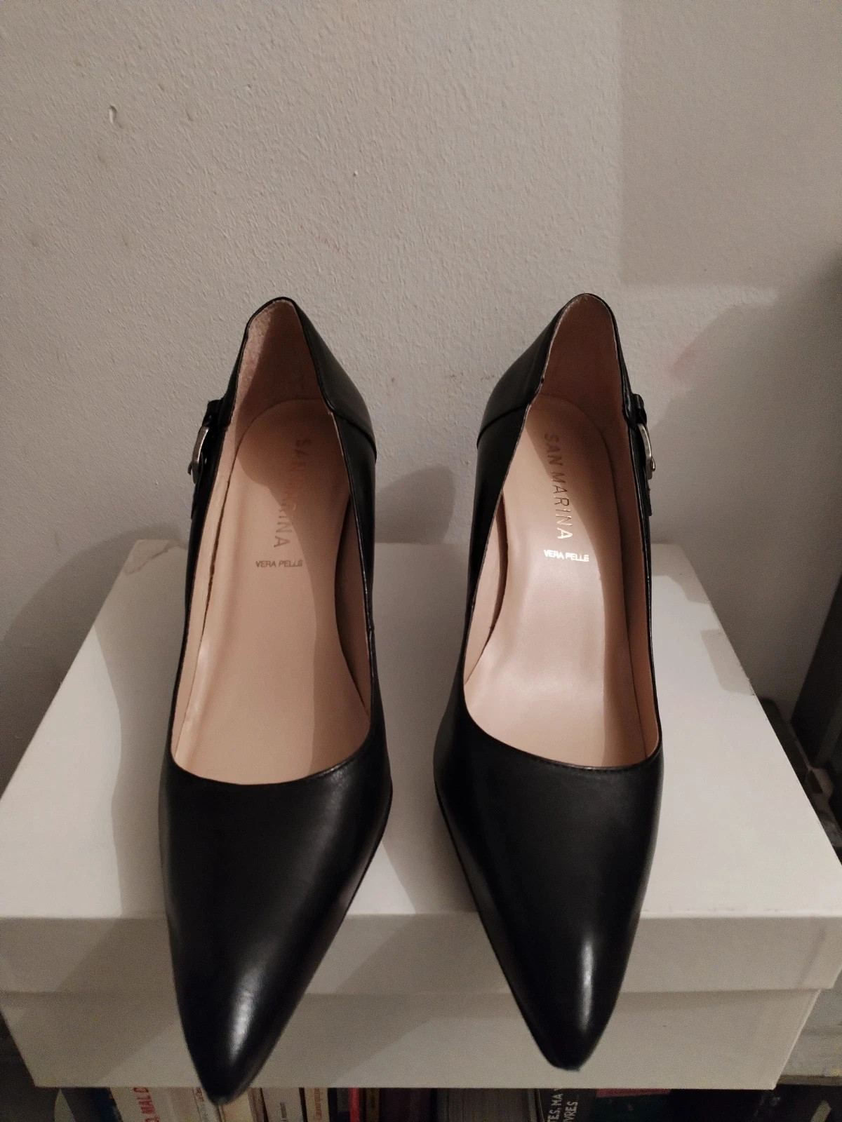 Escarpins cuir noir sans Marina – San Marina – taille 38 3