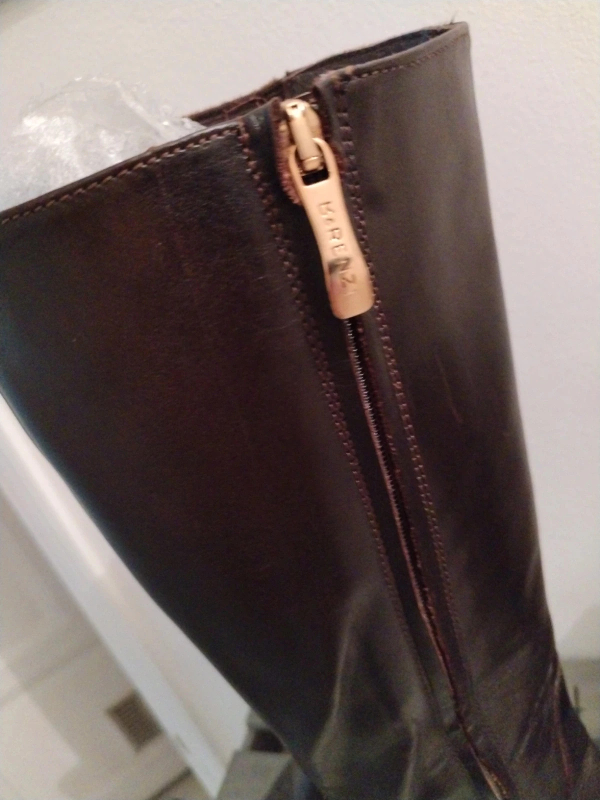 Bottes cuir marron chocolat 🍫 – R&Renzi – taille 38 2