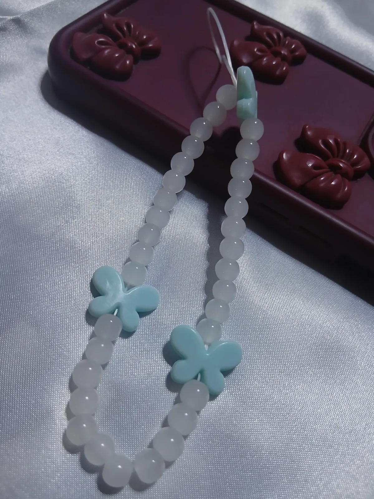 Charme phone tasbih papillon Nour 1  – Fait main – taille Taille unique 8