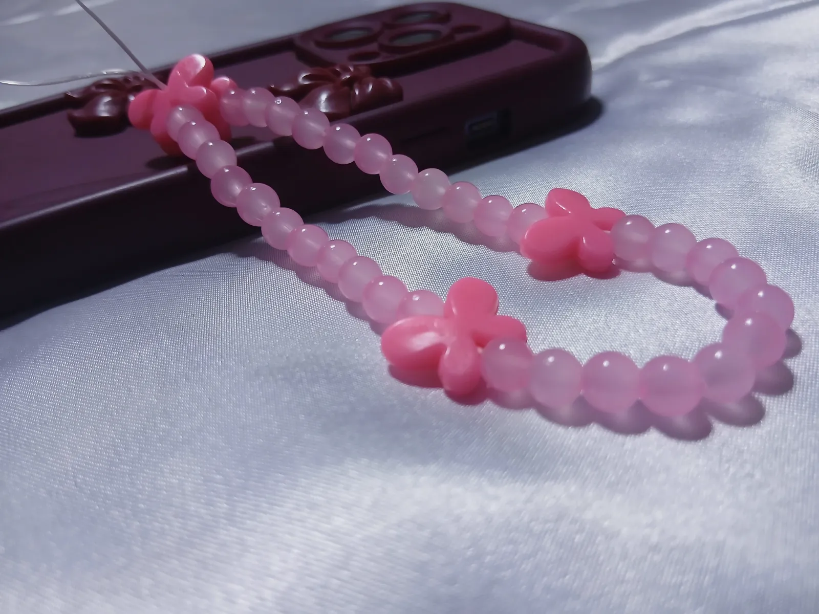 Charme phone tasbih papillon Nour 11 – Fait main 6