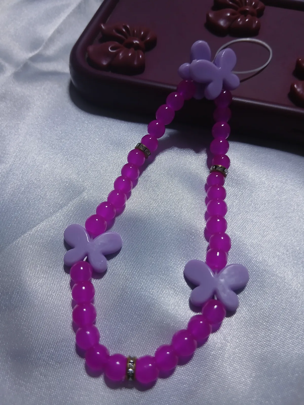 Charme phone tasbih papillon Nour 10 – Fait main 4