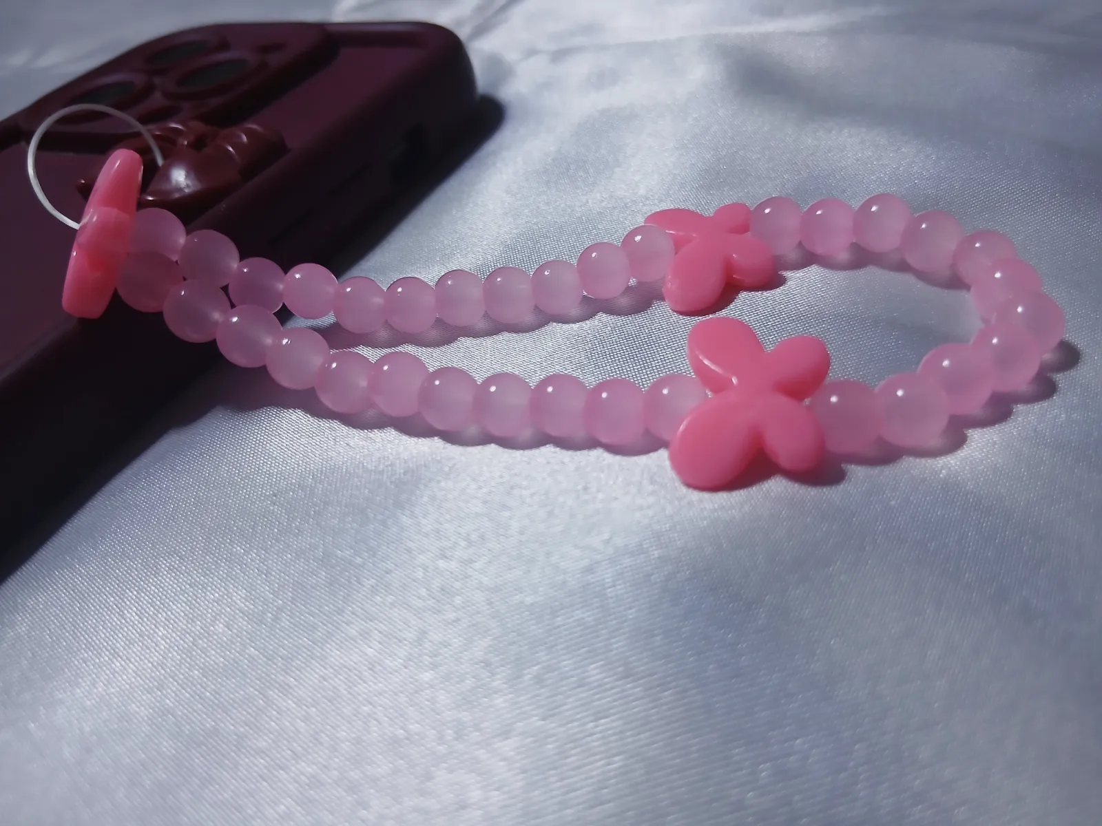 Charme phone tasbih papillon Nour 12 – Fait main 3