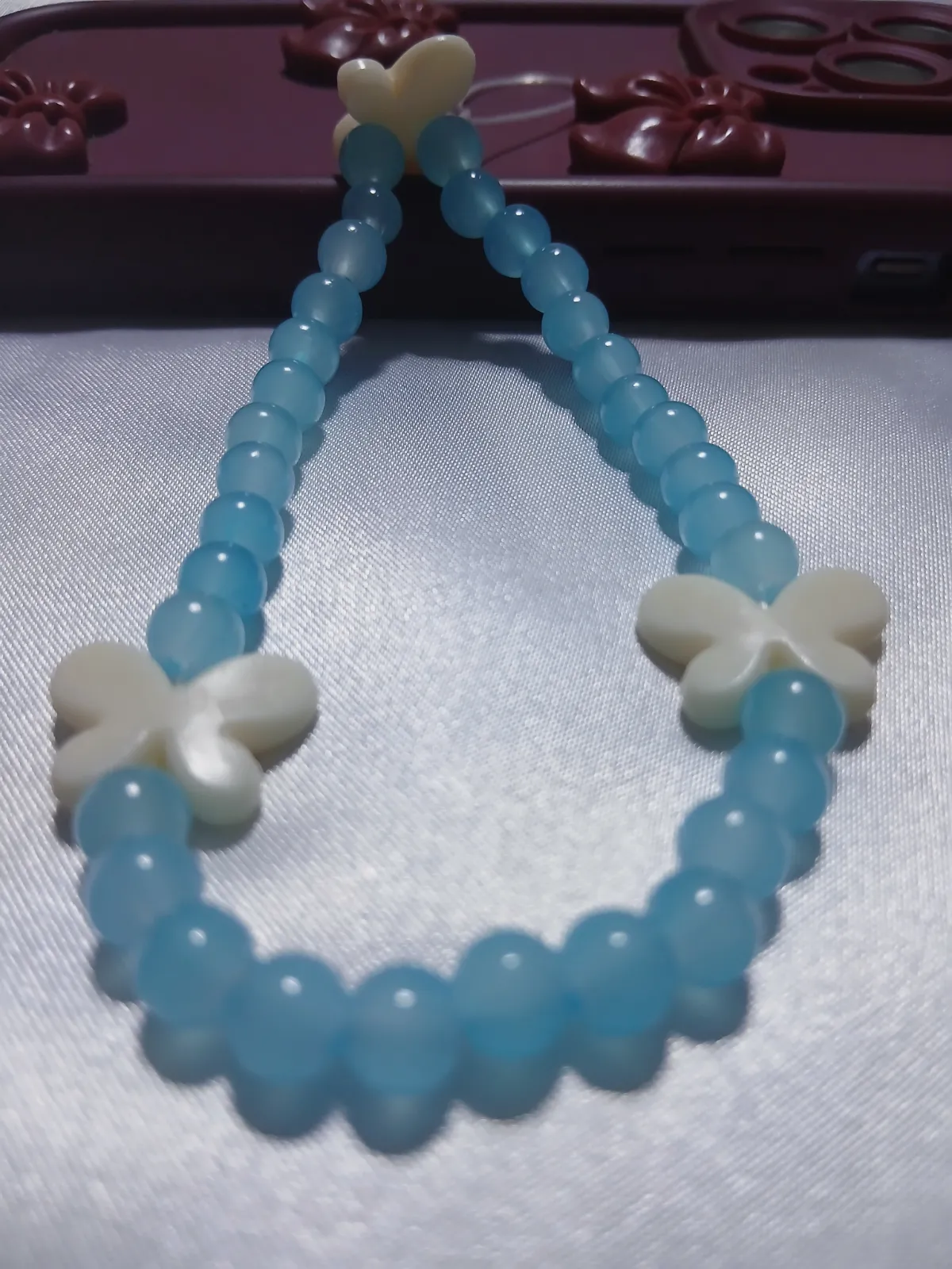 Charme phone tasbih papillon Nour 5 – Fait main – taille Taille unique 3