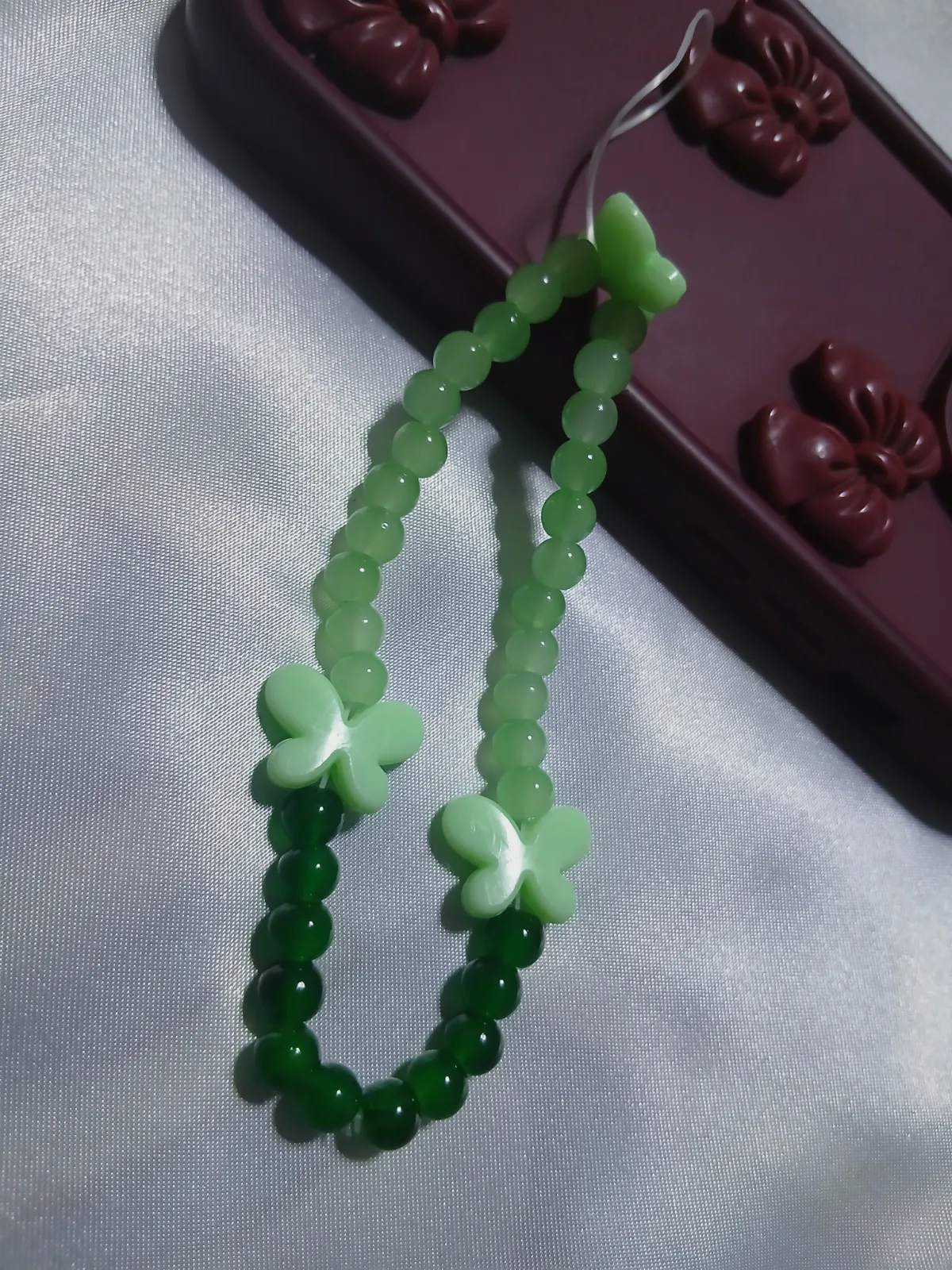 Charme phone tasbih papillon Nour 16 – Fait main 5