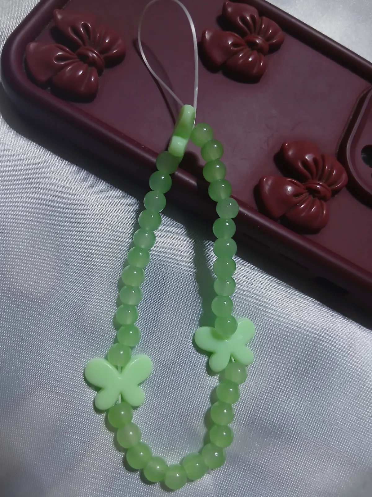 Charme phone tasbih papillon Nour 15 – Fait main 5