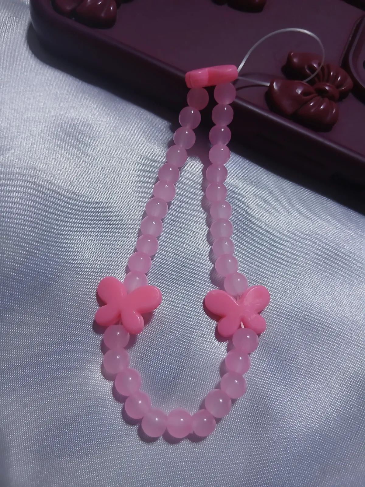 Charme phone tasbih papillon Nour 12 – Fait main 5