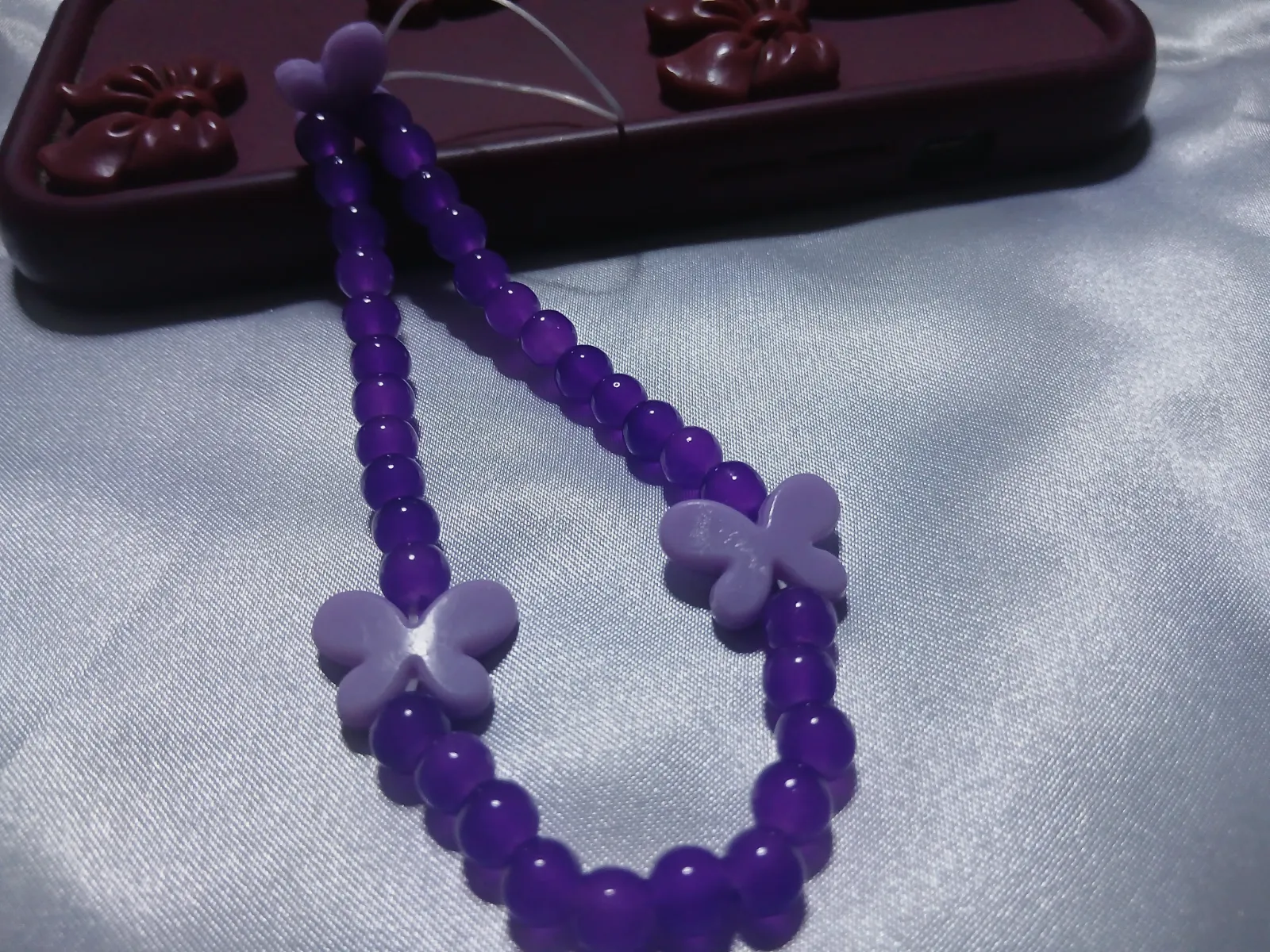 Charme phone tasbih papillon Nour 8 – Fait main 5