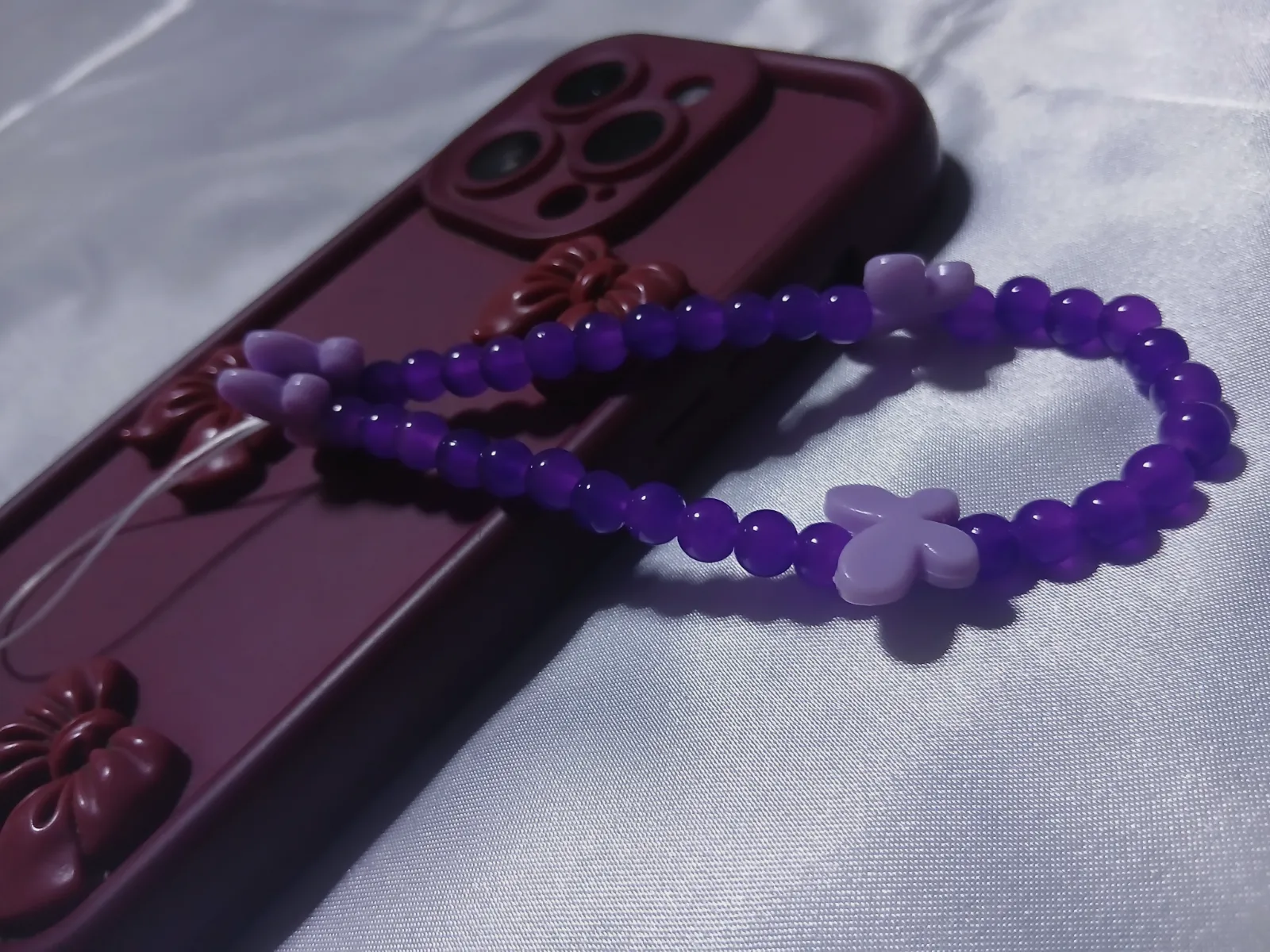 Charme phone tasbih papillon 9 – Fait main 3